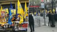 London Pro-Khalistani Supporters Protest Video: लंदन में भारतीय उच्चायोग के बाहर खालिस्तान समर्थकों का विरोध प्रदर्शन, बढ़ाई गई सुरक्षा